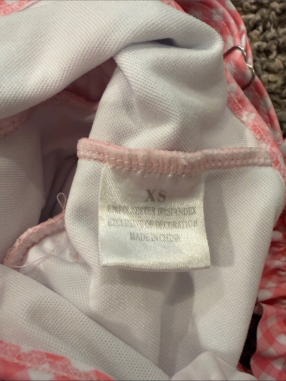 Marie Nicole 12-18 month Pink Mermaid Print Ruffle One-Piece Swimsuit - Picture 3 of 3